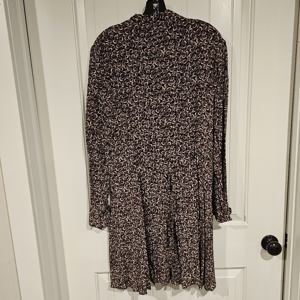 Designer Norma Kamali Dress Long Sleeve Nice Design Sz 8 - Picture 4 of 12